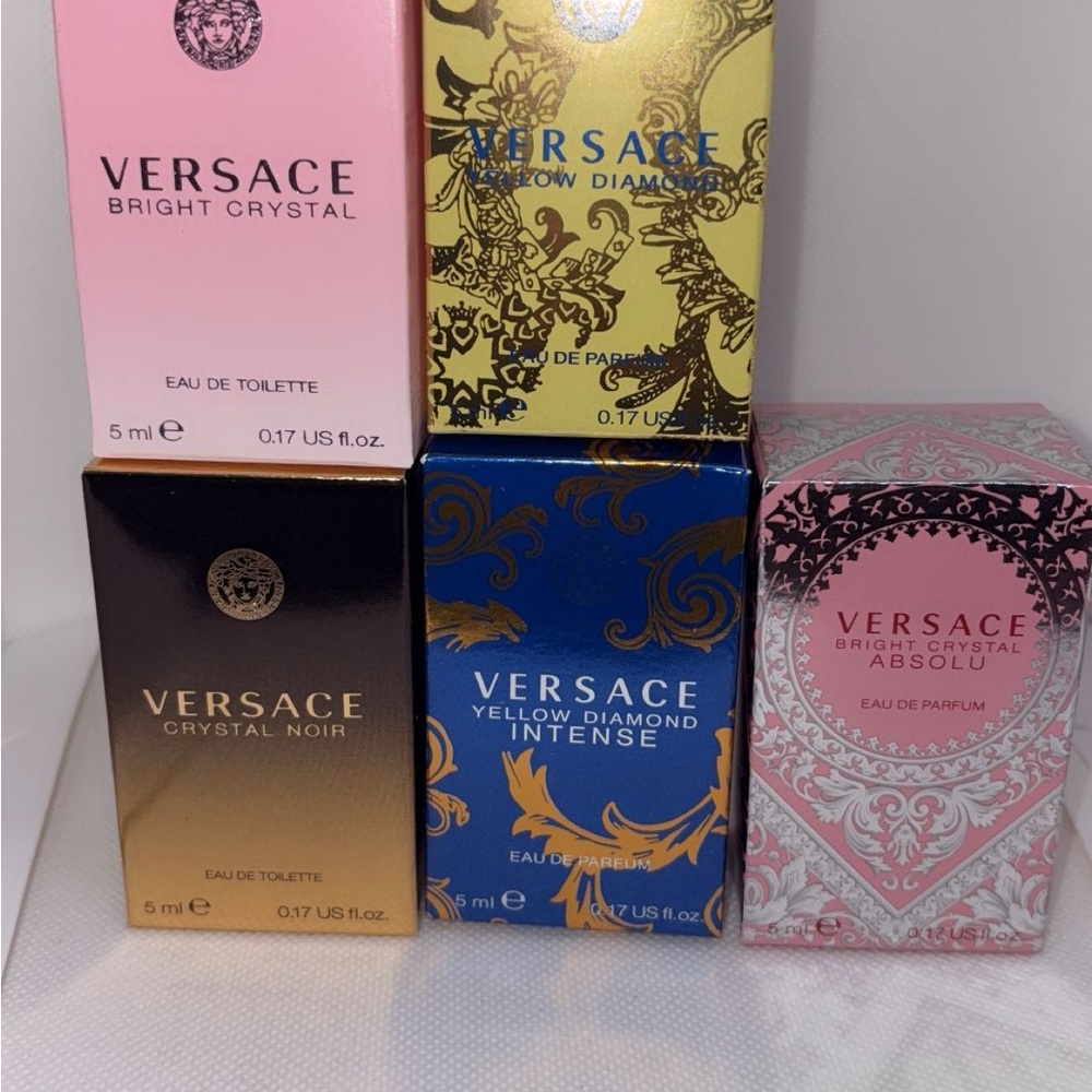 Versace Perfume Collection - Pink, Yellow, Blue, Black